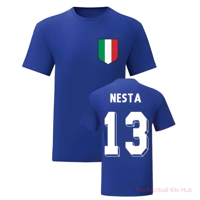 Alessandro Nesta Italy National Hero Tee\\'s (Blue)