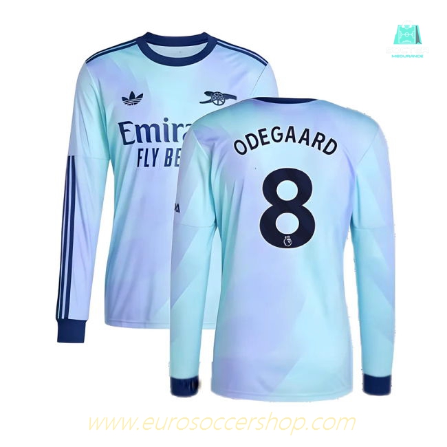 2024-2025 Arsenal Long Sleeve Third Shirt (Odegaard 8)