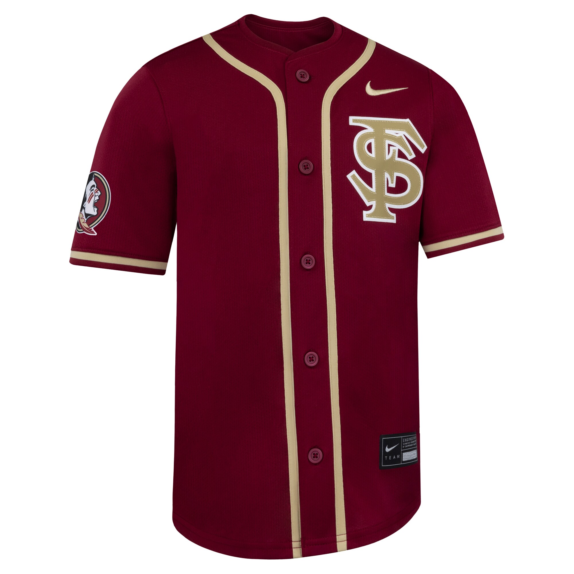 [NJP] Florida State Seminoles Youth Limited Baseball Jersey - Garnet