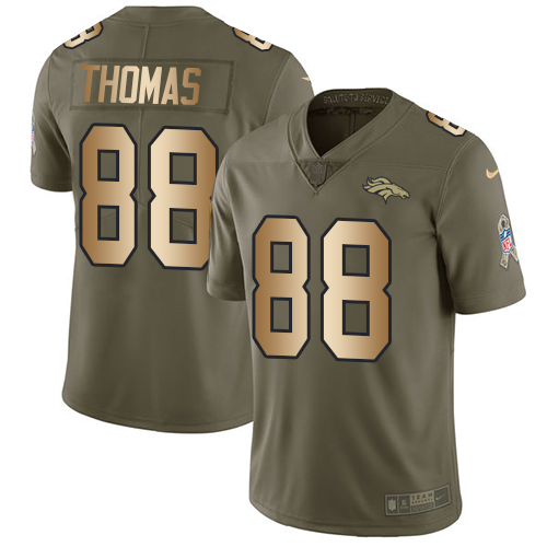 NFL W D B Broncos #88 Demaryius Thomas Limited Team Color Jersey - ...