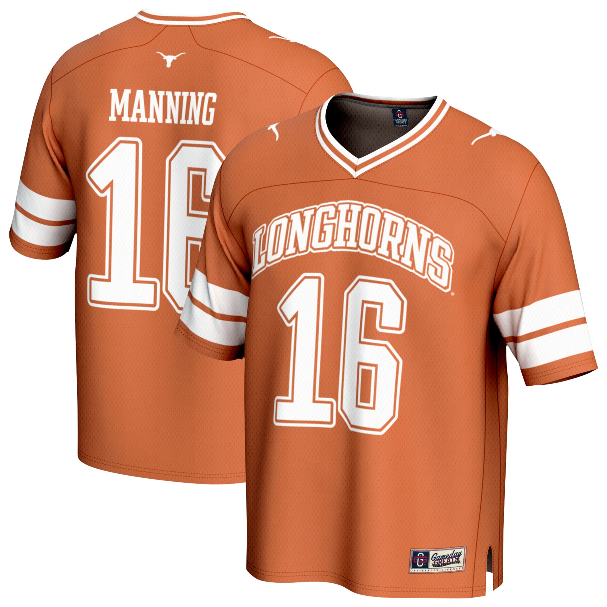 [NJP] Arch Manning Texas Longhorns GameDay Greats Youth NIL Lightweight Football Player Jersey - Texas Orange