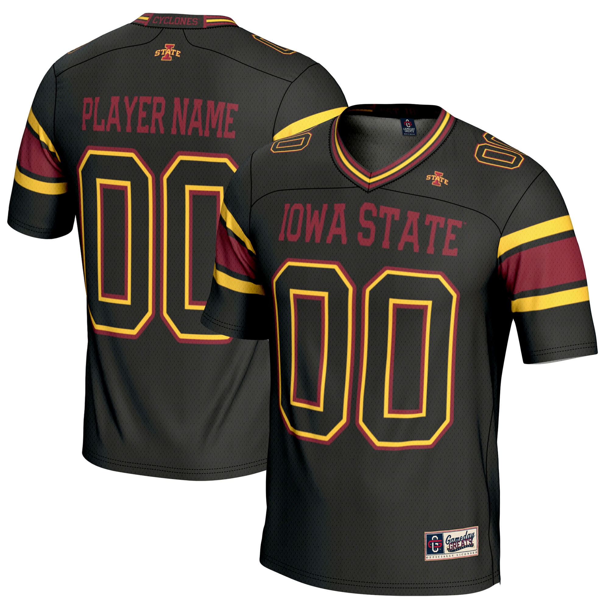 Iowa State Cyclones GameDay Greats Youth NIL Pick-A-Player 2026 Season Football Jersey - Black