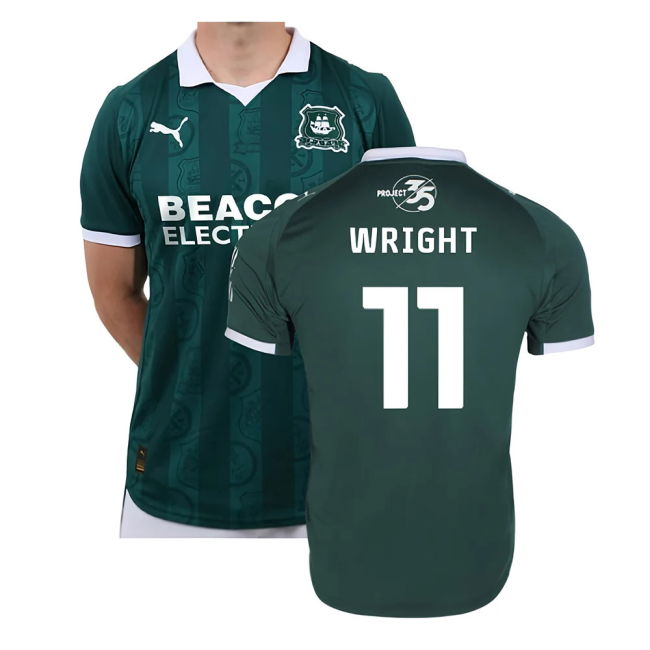 2025-2026 Plymouth Argyle Home Shirt (Wright 11)
