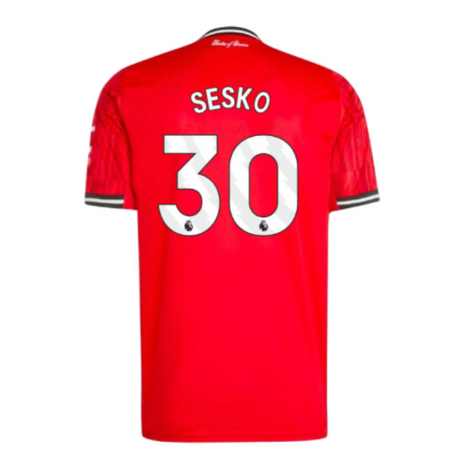 2025-2026 Man Utd Home Jersey (Sesko 30)