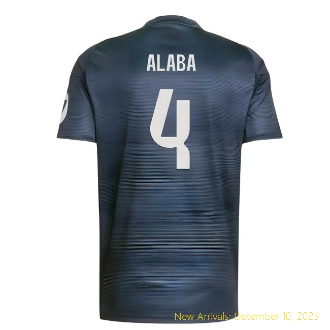 2025-2026 Real Madrid Away Shirt - Authentic Match Day (Alaba 4)
