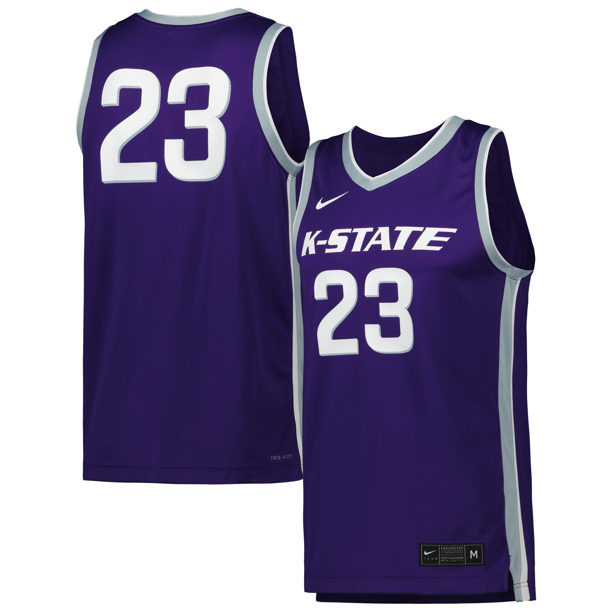 [NJP] Kansas State Wildcats Replica Basketball Jersey - Purple