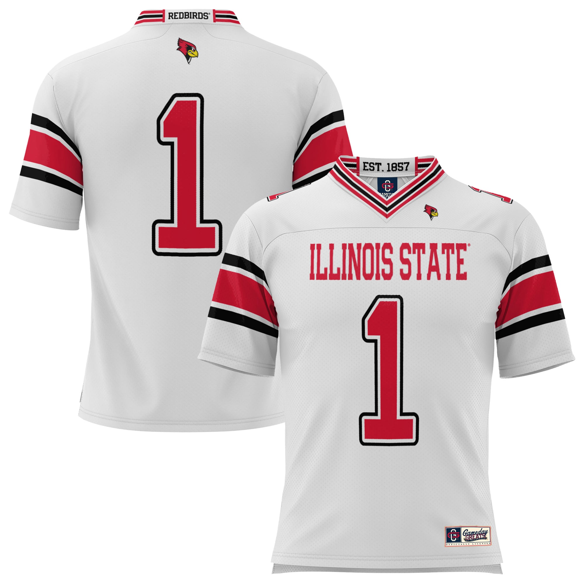 #1 Illinois State Redbirds GameDay Greats Endzone 2026 Season Football Jersey - White