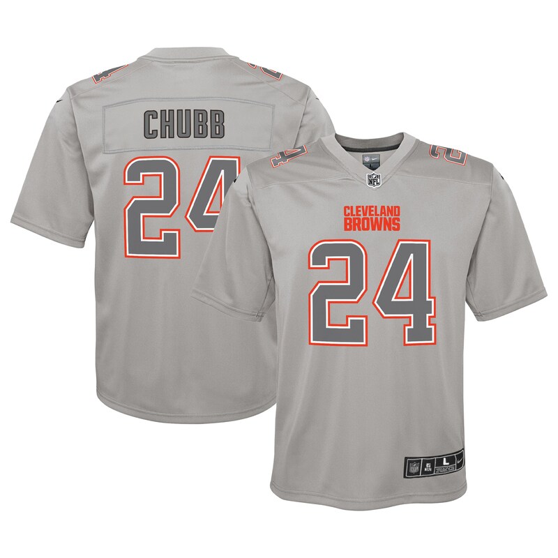 None Nick Chubb Record-Breaker CLE Browns Premium Material Jersey