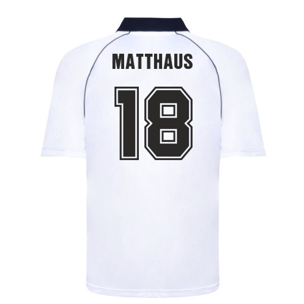 [JED] 1980 West Germany European Championship Shirt (Matthaus 18)
