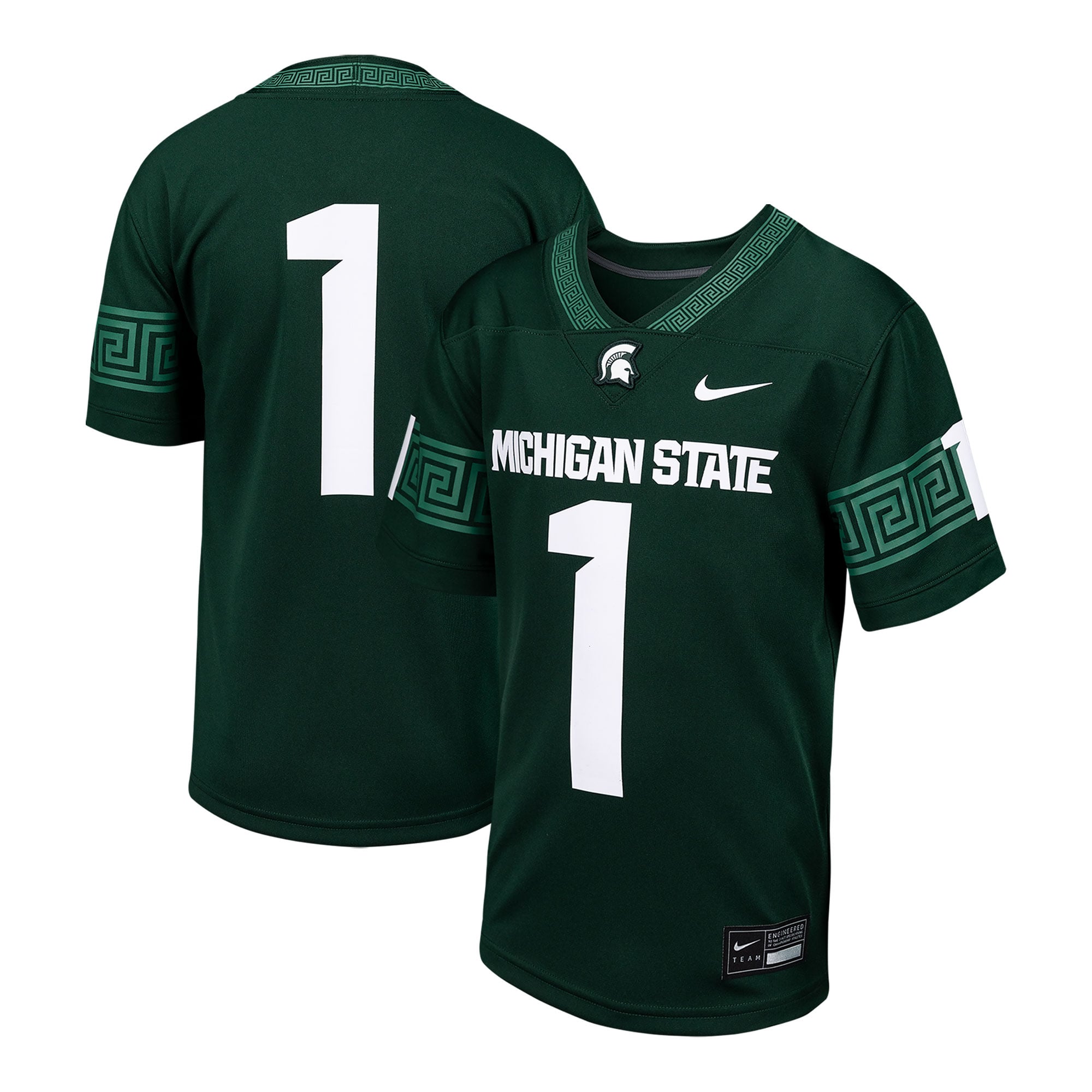 Toddler #1 Green Michigan State Spartans Football Jersey