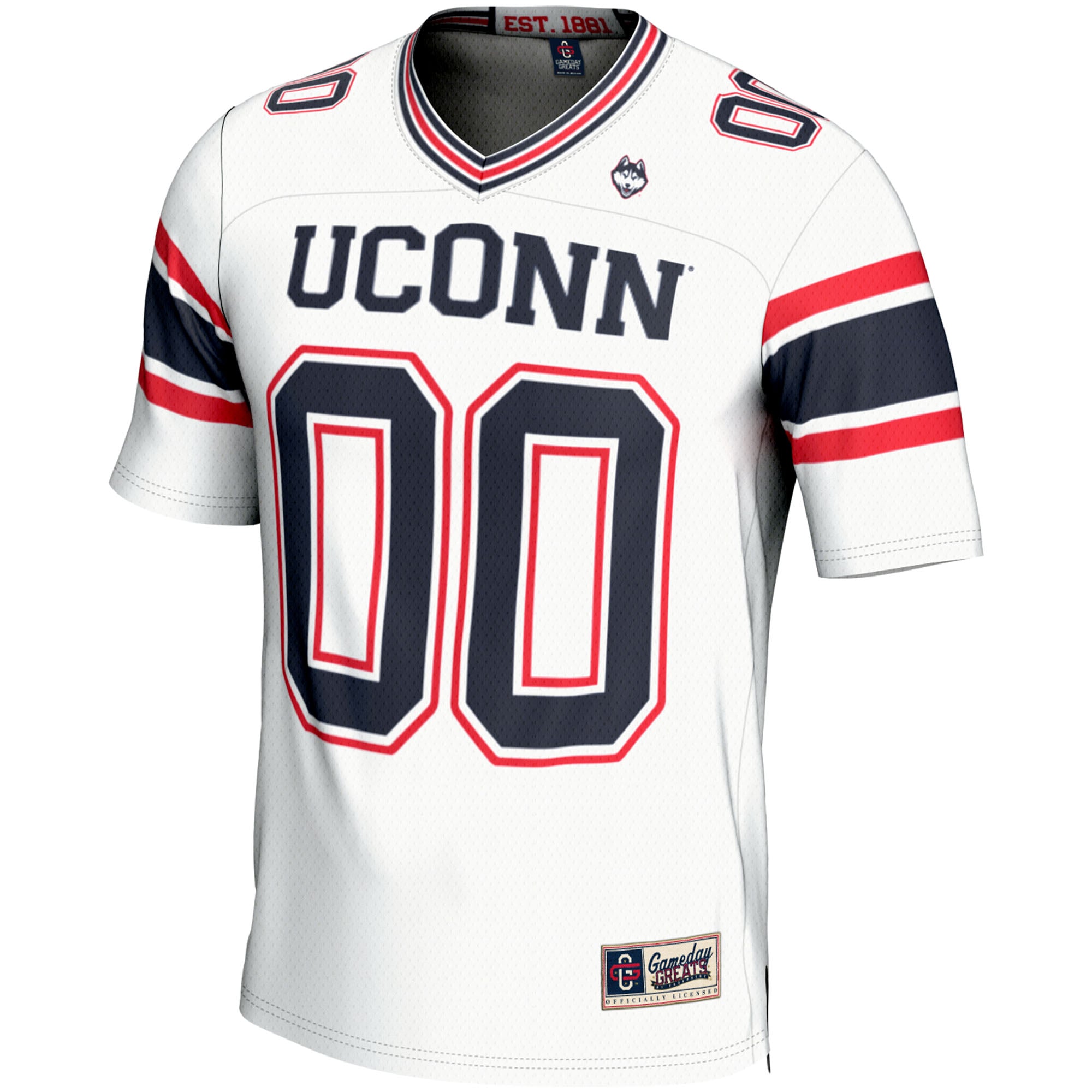 UConn Huskies GameDay Greats Youth NIL Pick-A-Player Football Jersey - White