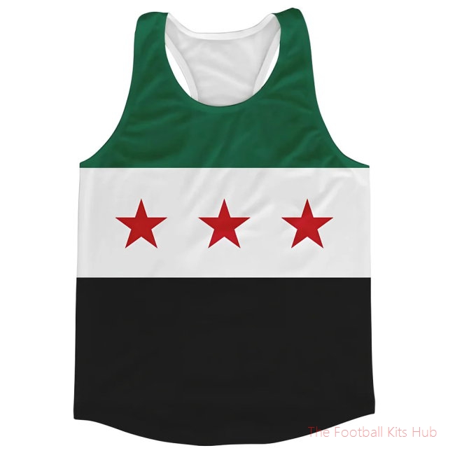 Men Syria Flag Running Vest