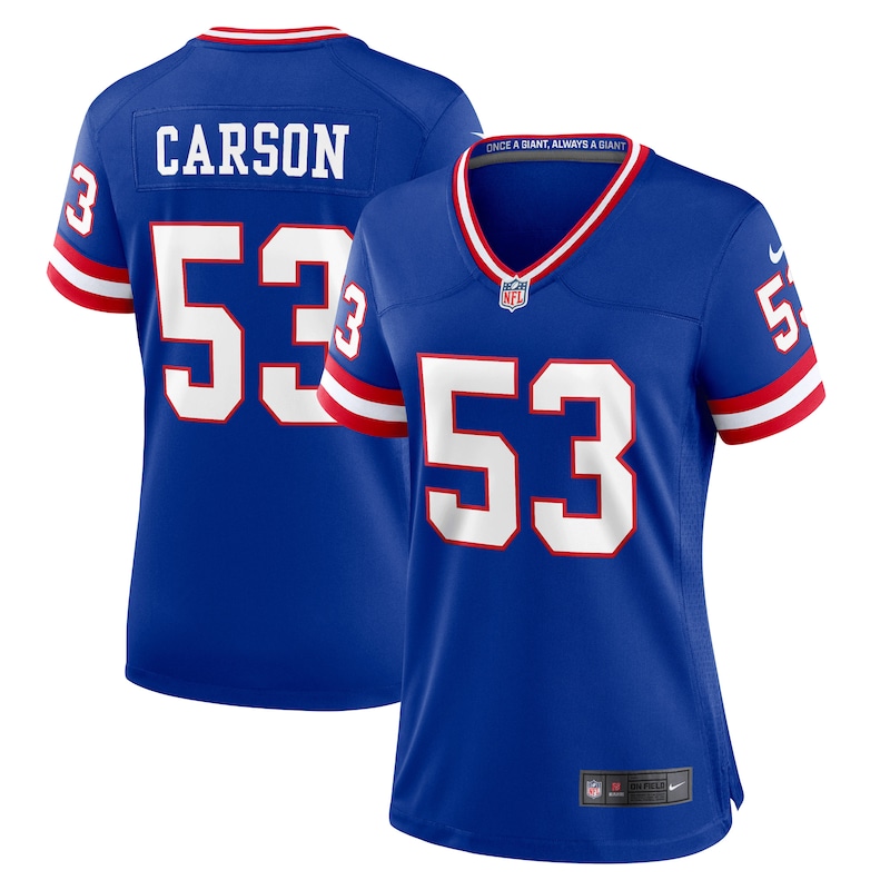 None Harry Carson NY Giants Sleek Premium Jersey Football Apparel