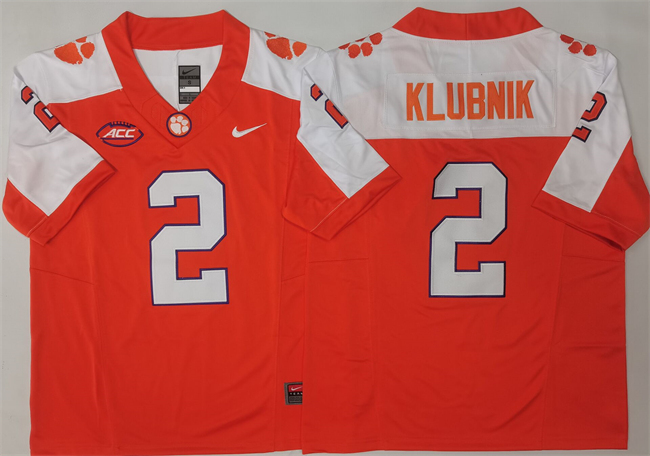 Men's Clemson Tigs Cade Klubnik #2 match worn White 2024 official