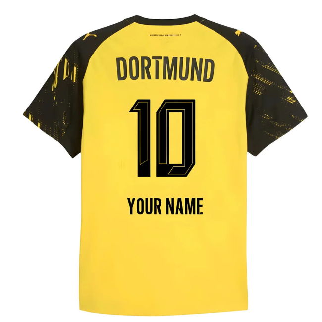 2025-2026 Borussia Dortmund Home Soccer Jersey (Your Name)