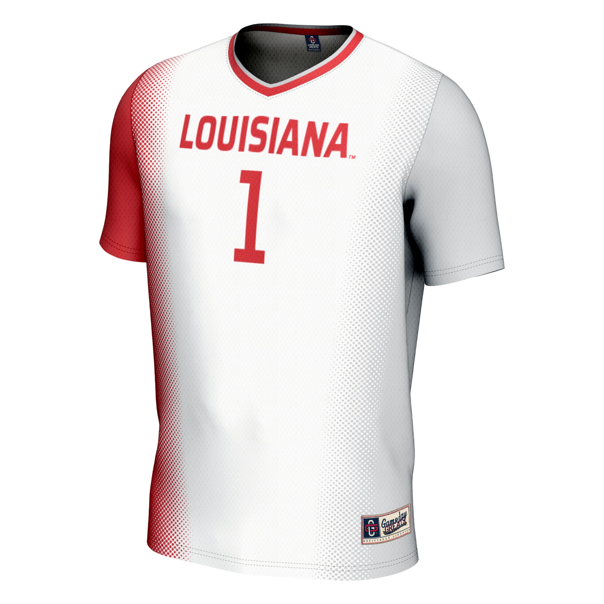[LK] Louisiana Ragin' Cajuns GameDay Greats Unisex Lightweight Soccer Jersey - White