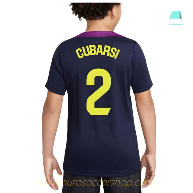 2025-2026 Barcelona Strike Training Shirt (Purple) - Kids (Cubarsi 2)