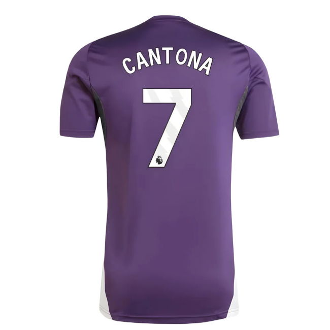 Football Man Utd Training Jersey Aurora Plum Cantona #7 Pro Series...