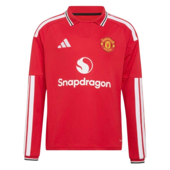 [DDJ] 2026-2027 Man Utd Long Sleeve Home Shirt (Kids) (Tielemans 18)