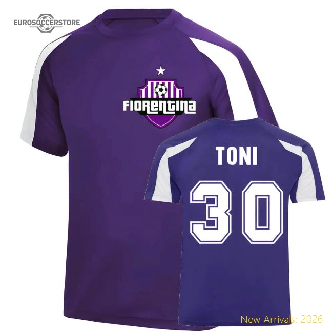 Luca Toni Fiorentina Sports Training Game Replica Jersey