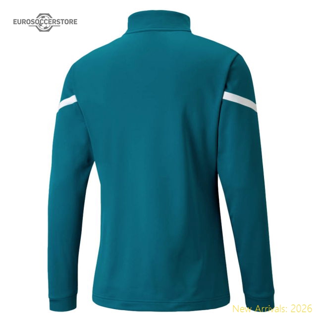 2021-2022 Man City Pre Match Half Zip Top Ocean Depths - Kids