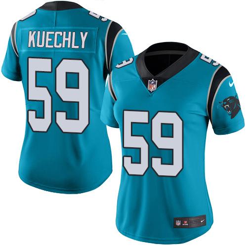 Authentic NFL Carolina Panthers #59 Luke Kuechly Blue Limited Jersey