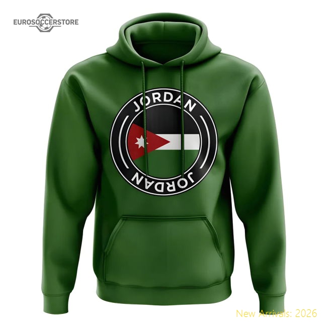 Exceptional Jordan Football Badge Hoodie (green) - Fan Collection