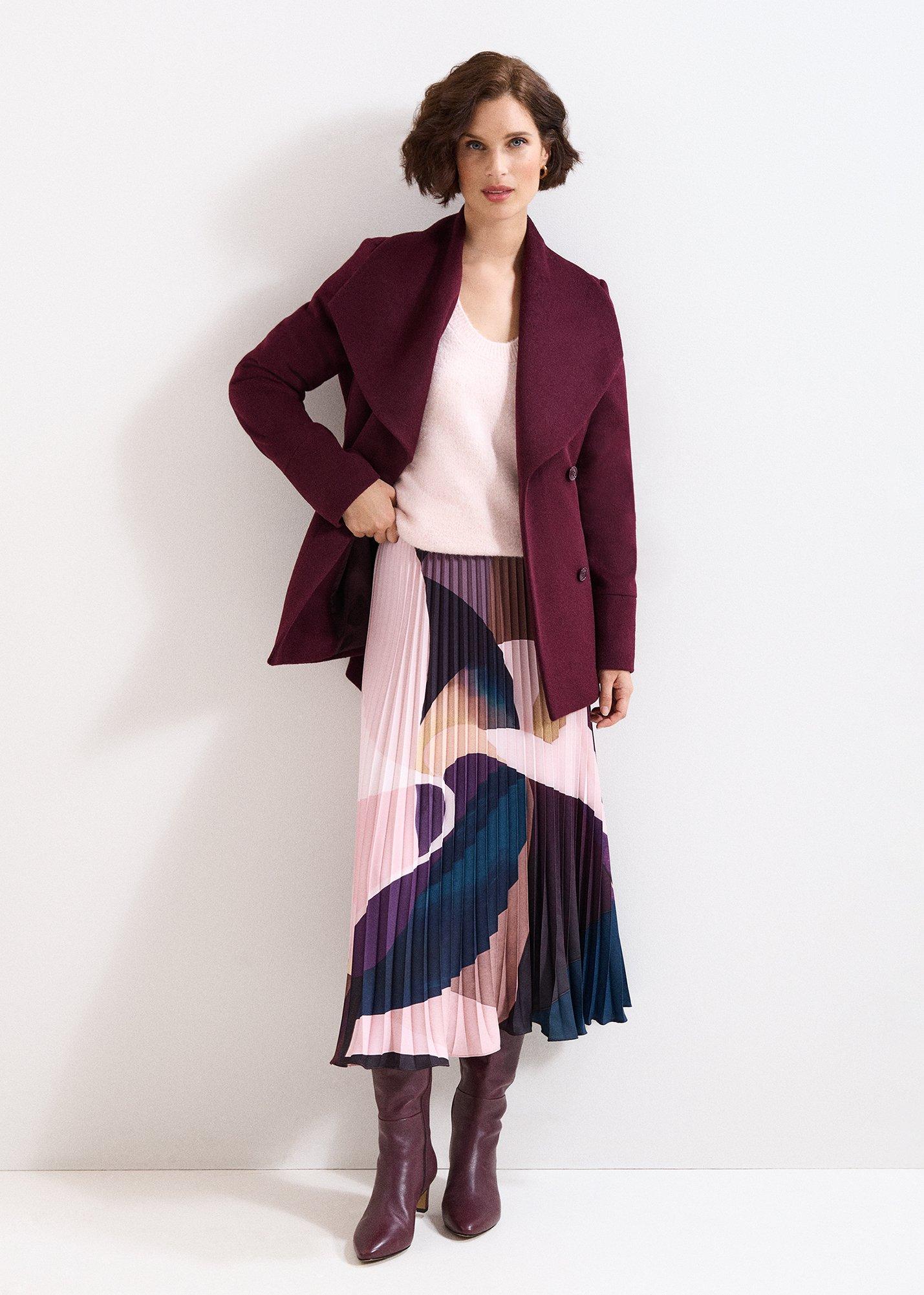 Nicci Short Belted Wool Coat