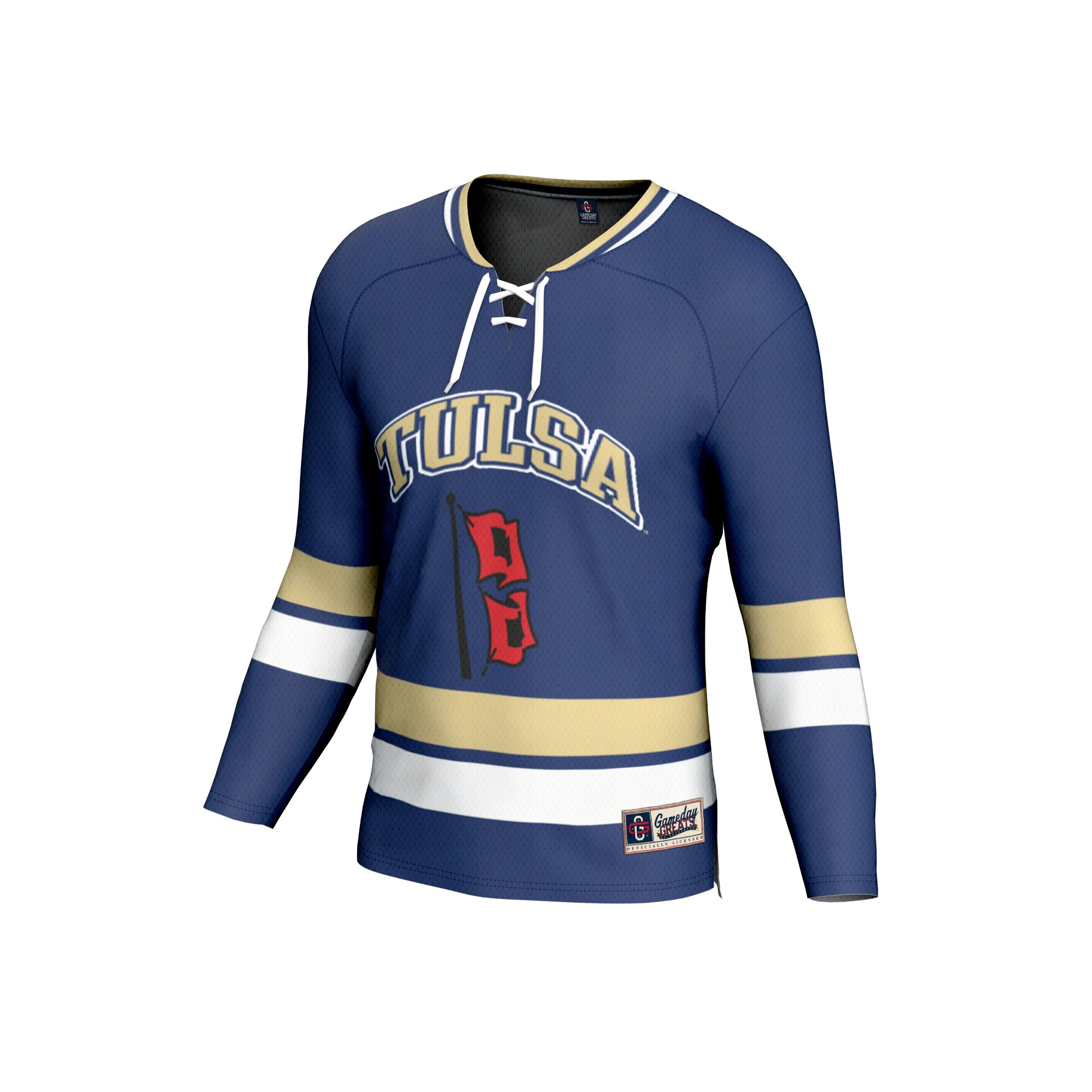 [DDG] Tulsa Golden Hurricane GameDay Greats Youth Hockey Jersey - Royal