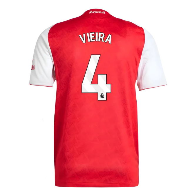 Arsenal 2025-20 Home Football Shirt Vieira 4 Edition L M S