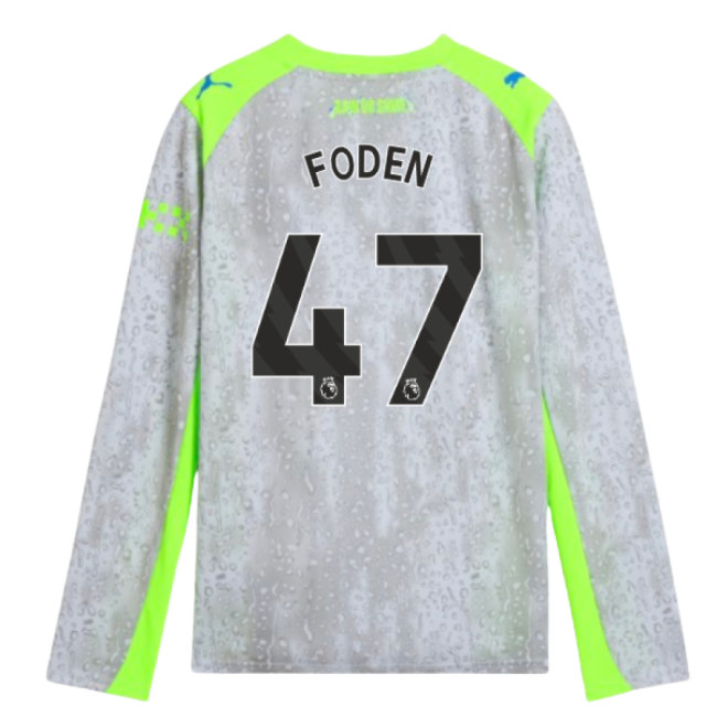 Foden 47 2026 Collection Man City Third Soccer Jersey 2025-2026 (Kids)