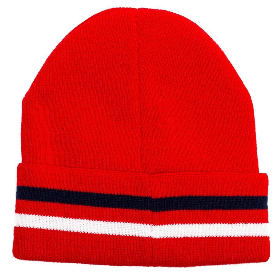 Norway Hat & Scarf Knitted Red Kids In Multiple Adult Sizes