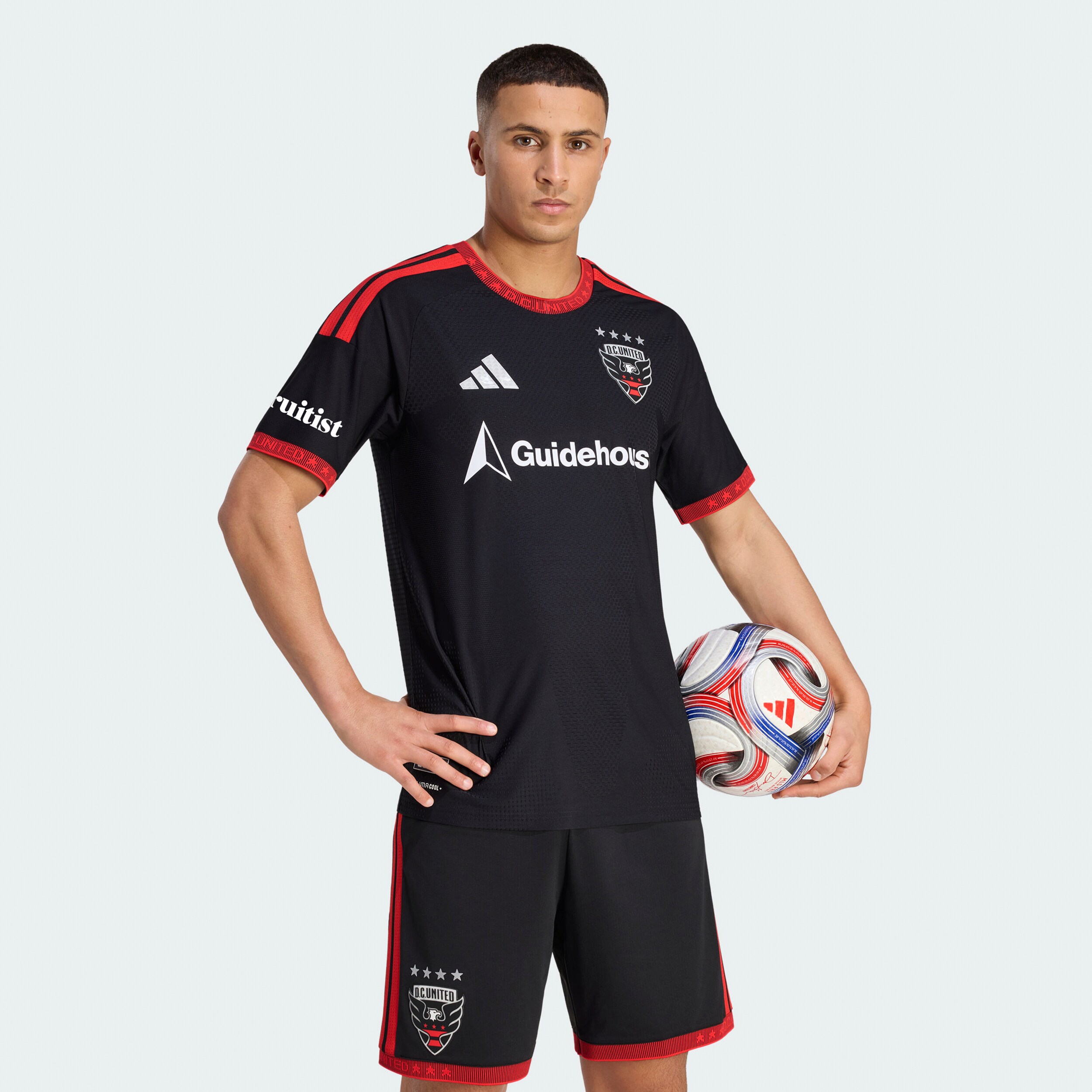 [LK] D.C. United 2026 Black-and-Red Kit On-Field Authentic Patch Jersey - Black