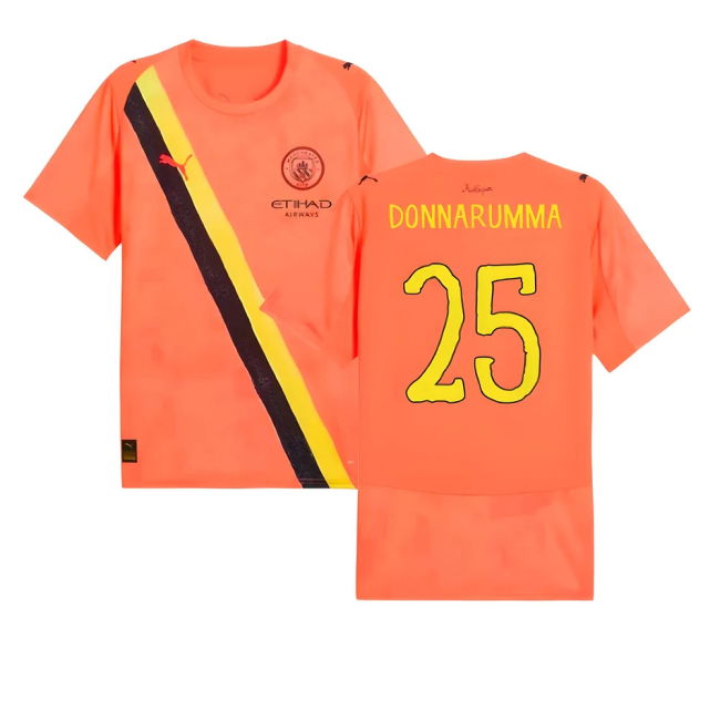 2025-2026 KIDSUPER x Manchester City CWC Shirt (Neon Sun) (Donnarumma 25)