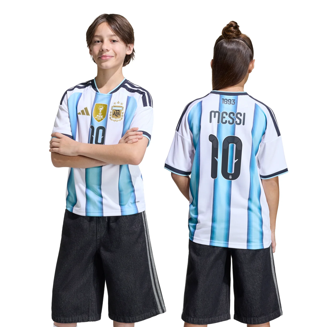 Argentina 2026 Home Messi 10 Jersey | Youth 3-Star Albiceleste Football Shirt