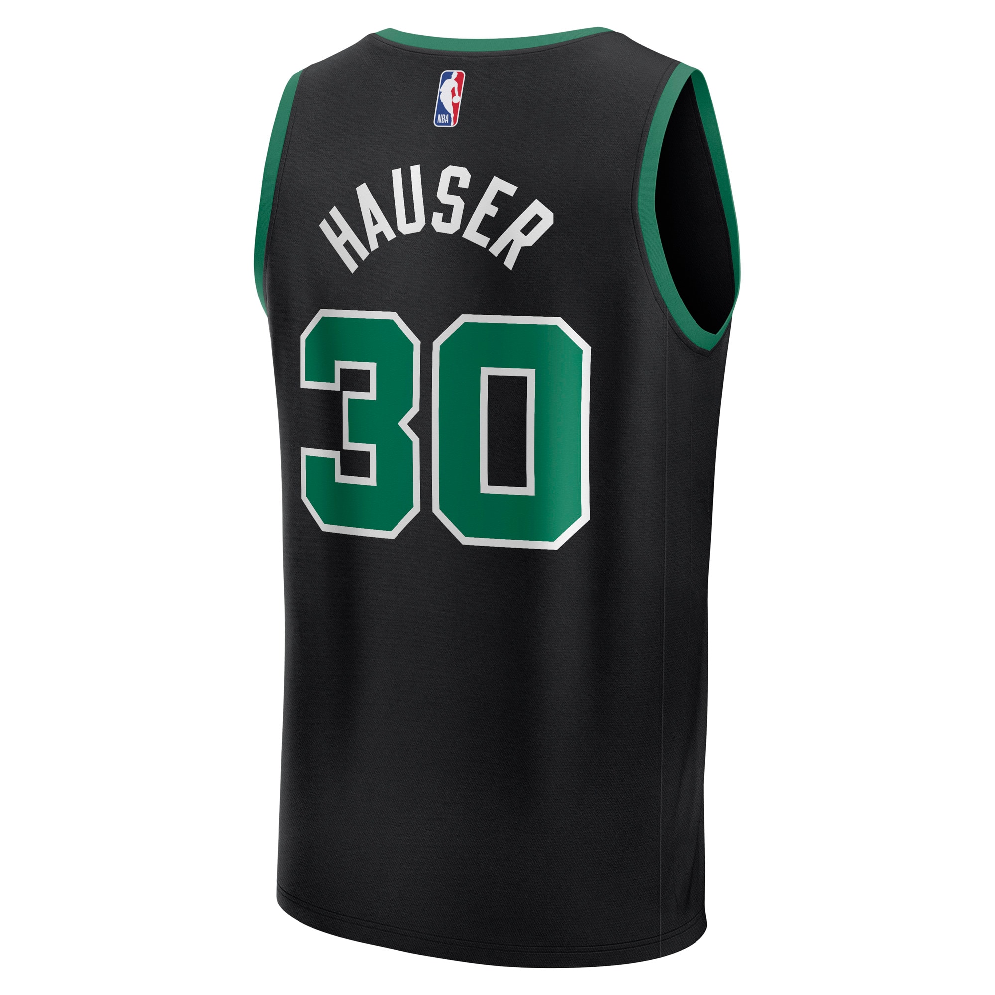 [LK] Sam Hauser Boston Celtics Fast Break Replica Player Jersey - Statement Edition - Black