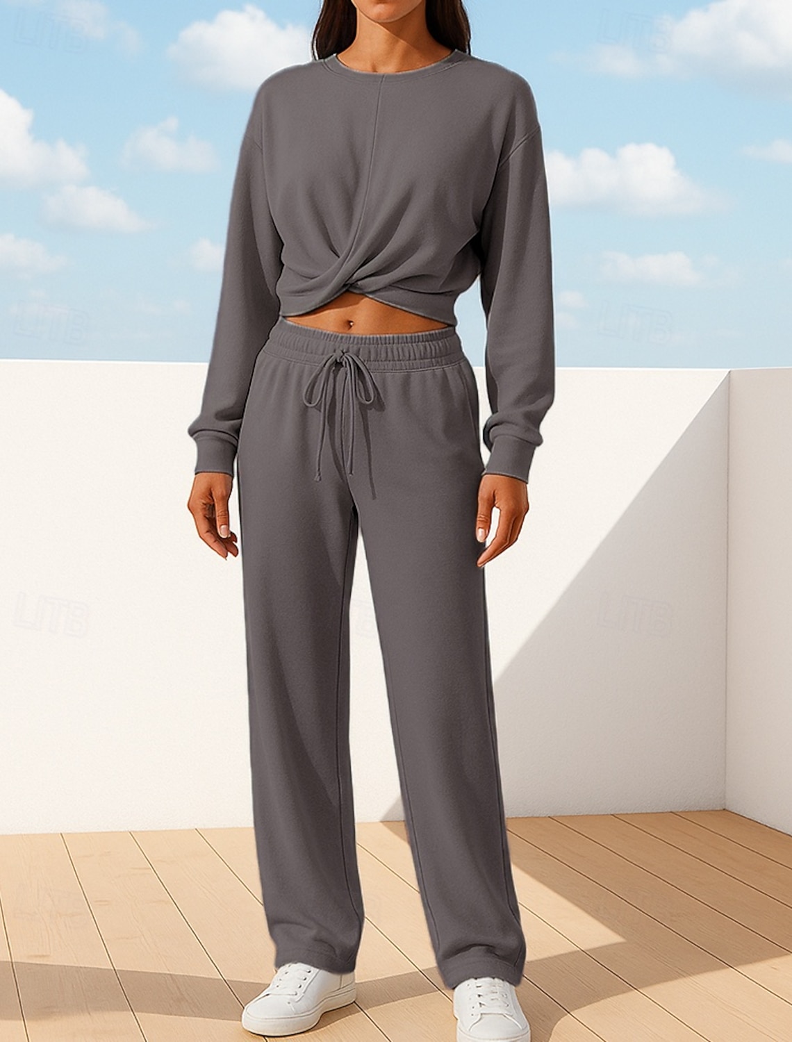 Women's Tracksuit Sweatpants Windproof Gym Training Running Sportswear Activewear Dark Grey Black White