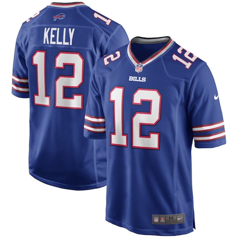 None Jim Kelly BUF Bills Bold Durable Jersey Game Day Wear