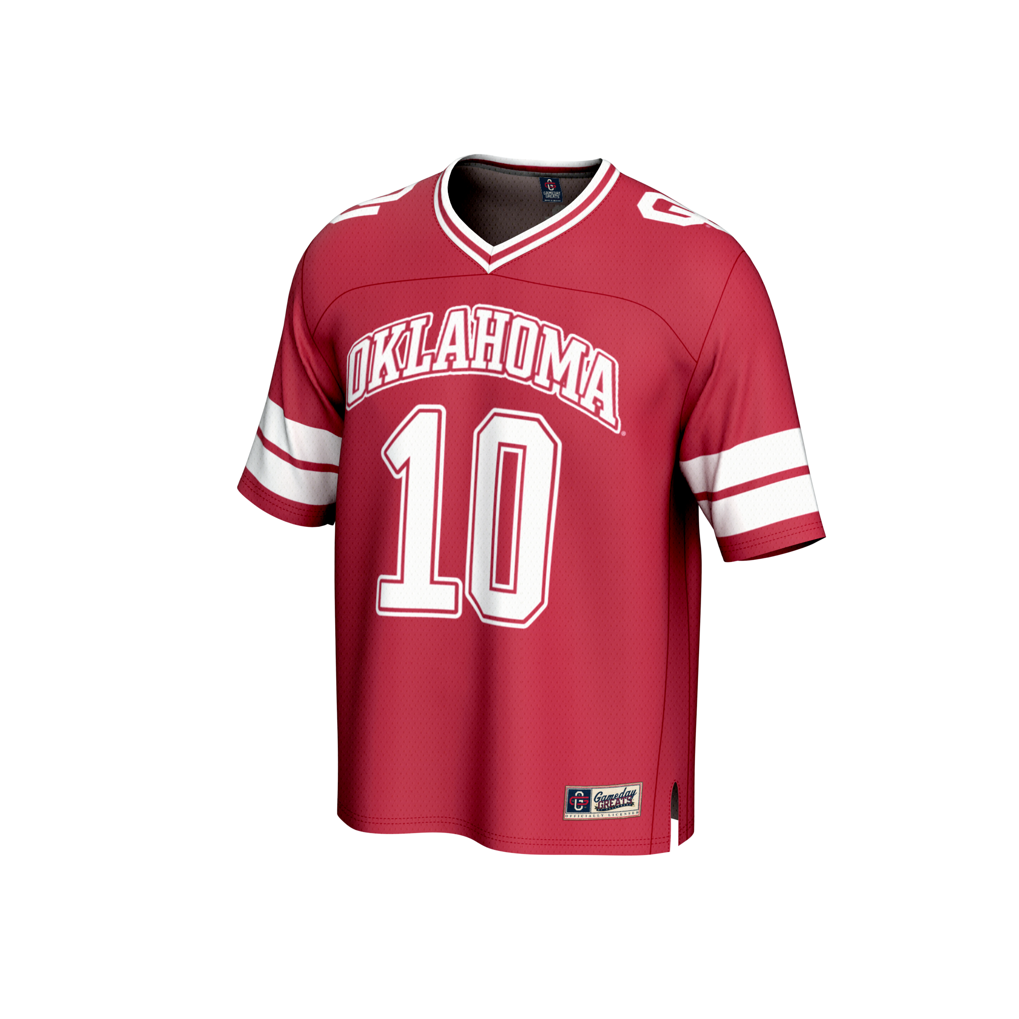 [DDG] John Mateer Oklahoma Sooners GameDay Greats Youth NIL Lightweight Football Player Jersey - Crimson