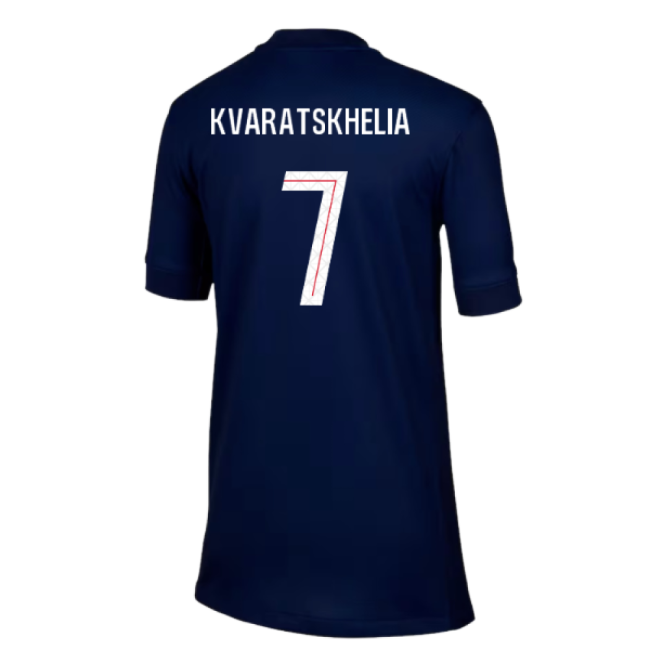 2025-2026 PSG Paris Saint Germain Home Shirt (Kids) (Kvaratskhelia 7)