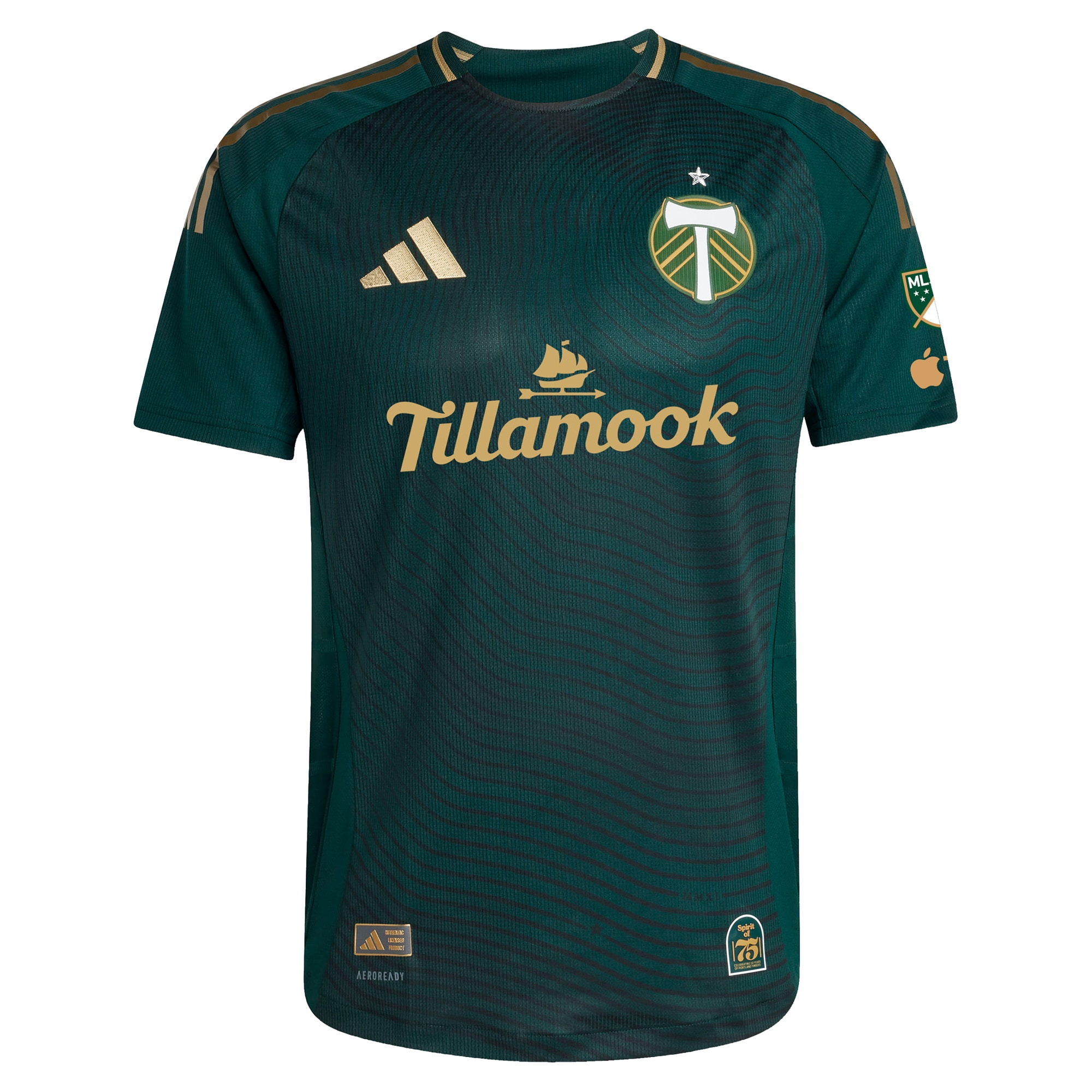 [SJH] Diego Chara Portland Timbers 2025 Forever Green & Gold Authentic Player Jersey - Green