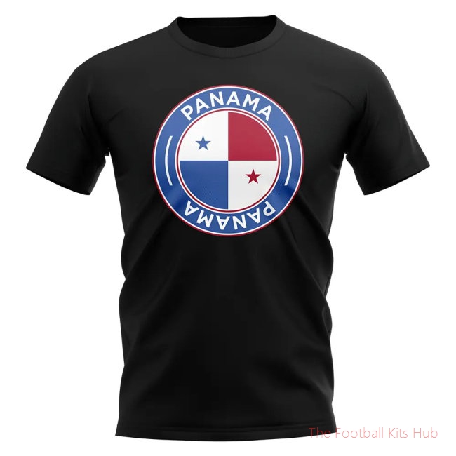 Panama Football Badge T-Shirt (Black)