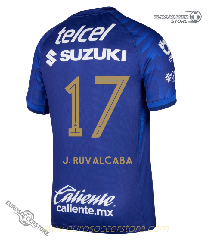 Away J. RUVALCABA 17 Jersey of Pumas UNAM for the 25-26 season