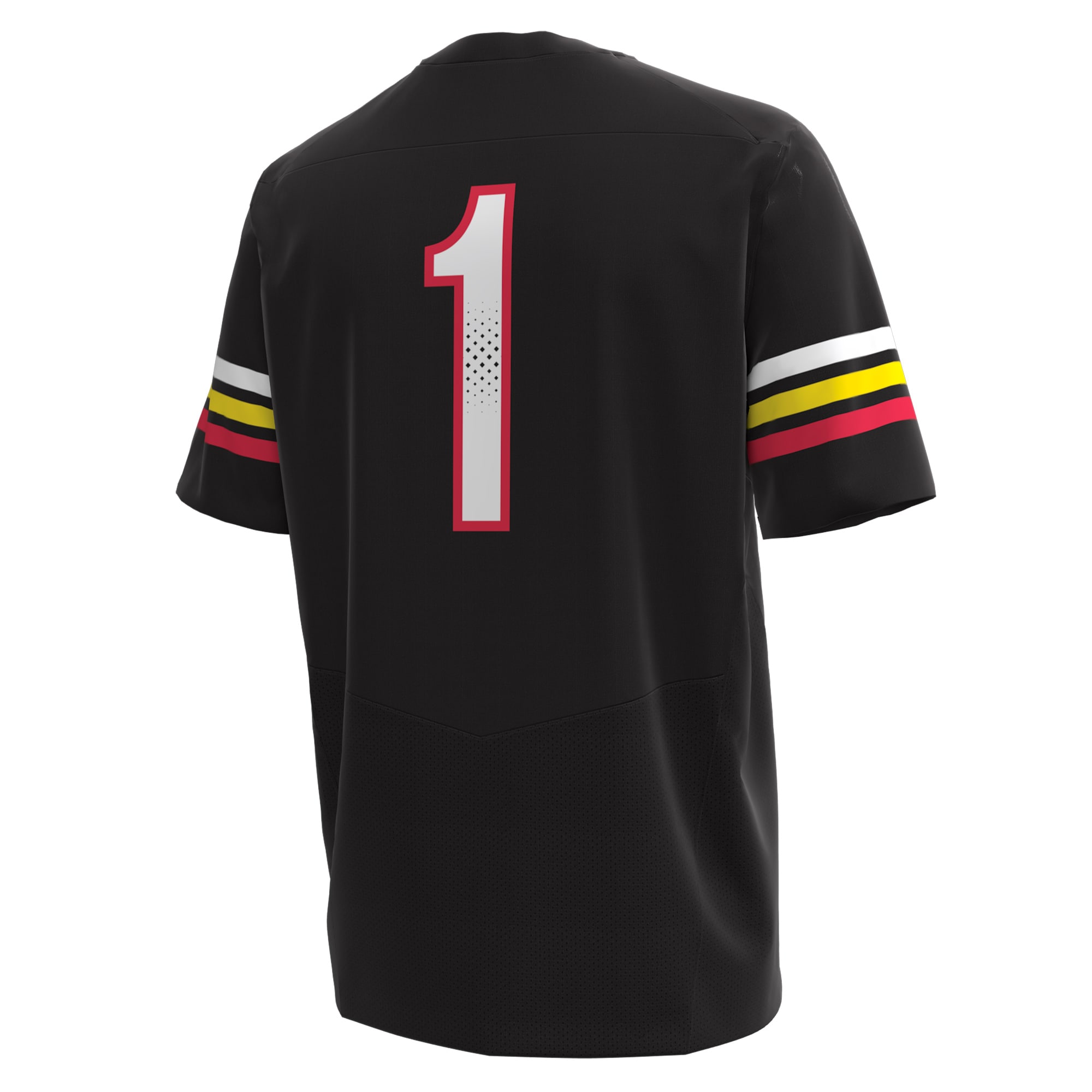 #1 Maryland Terrapins Replica Football Jersey - Black
