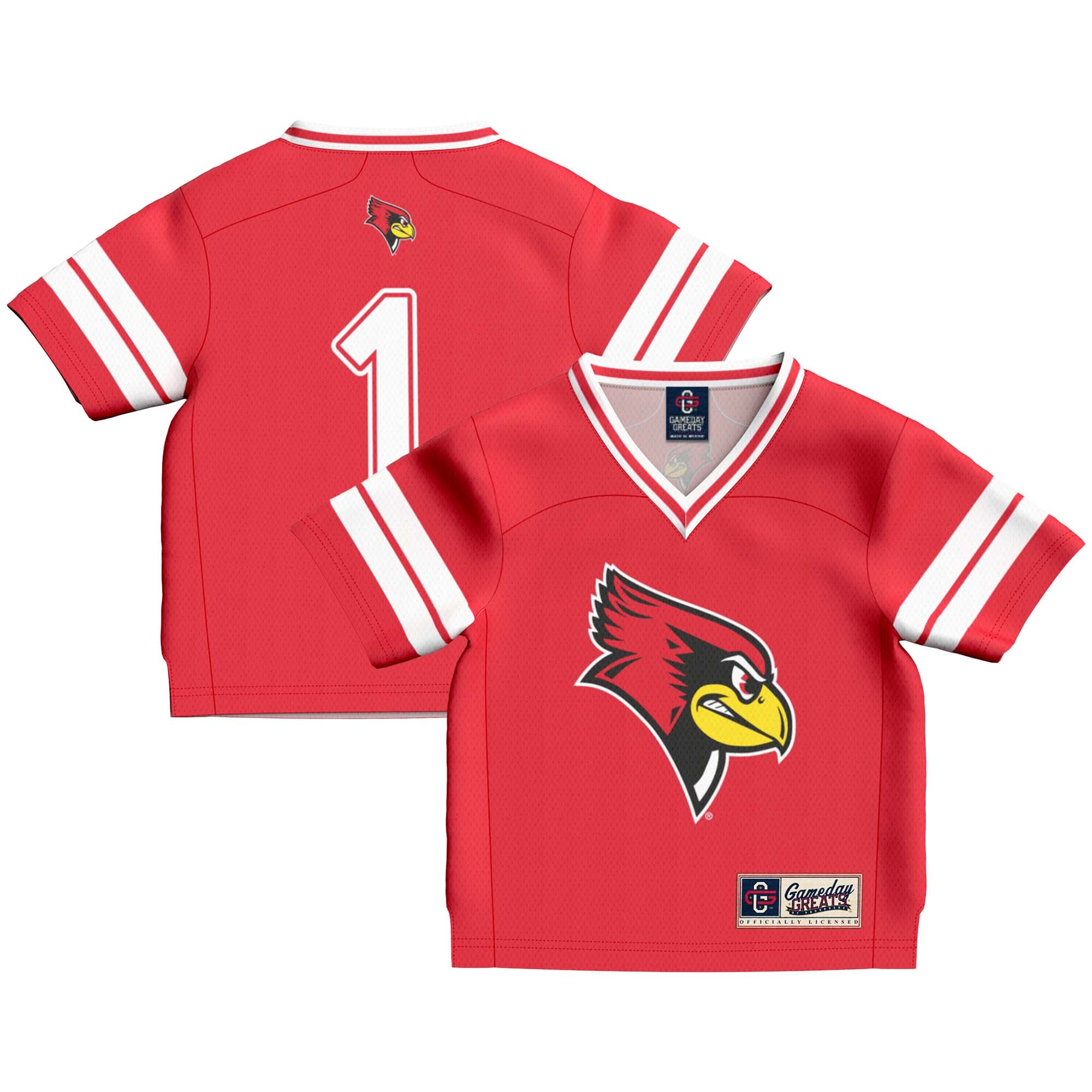 [Toddler] Illinois State Redbirds #1 Football Jersey - Red | Stadium Series 2026/27