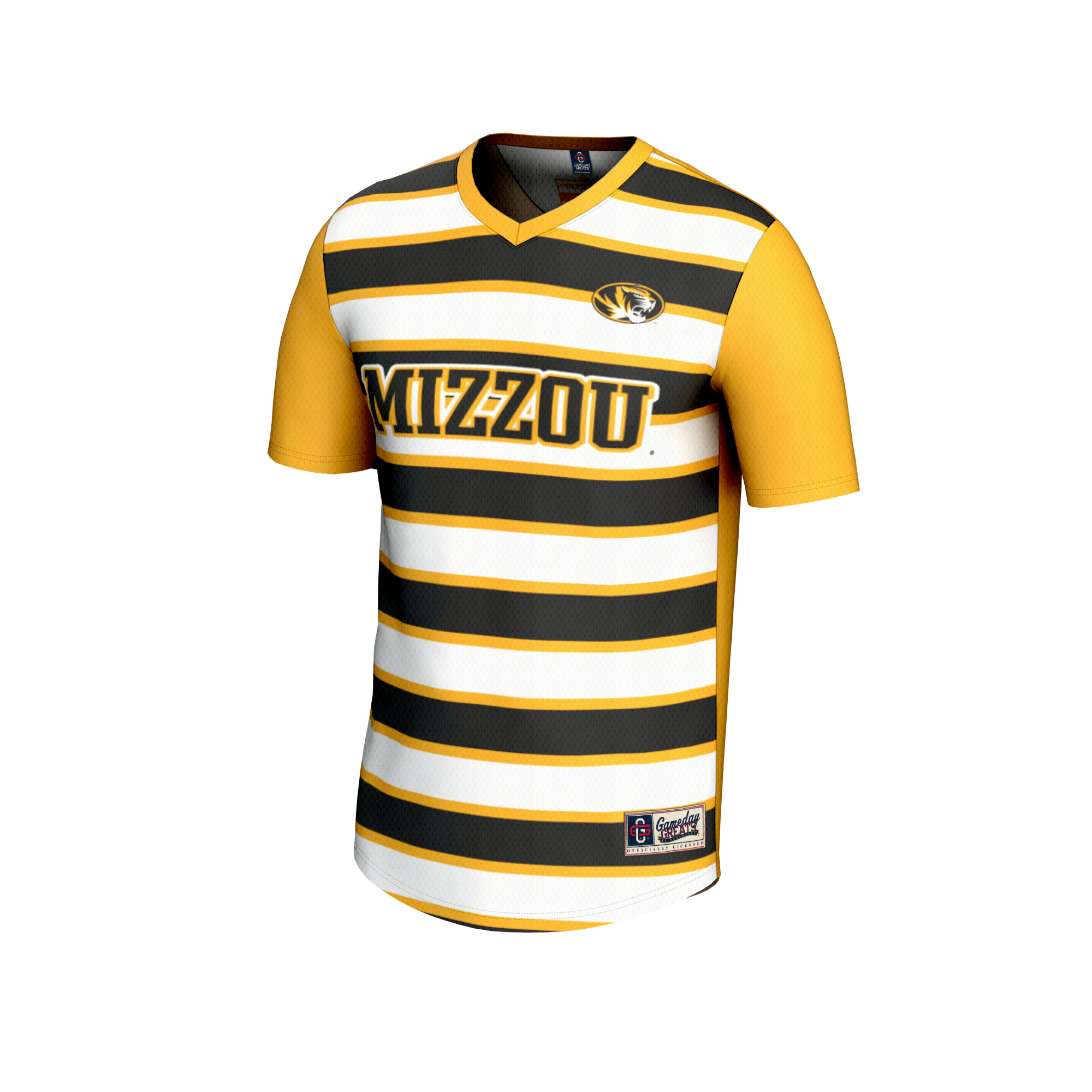 [JED] Missouri Tigers GameDay Greats Youth NIL Pick-A-Player Collegiate Women's Soccer Lightweight Fashion Jersey - Gold/Black