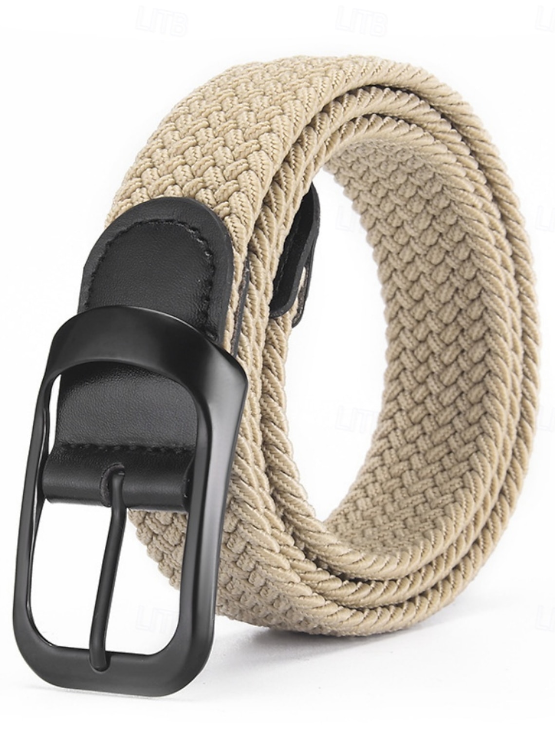Men's Belt Woven Zinc Alloy Canvas Streetwear Contemporary Casual Leisure Solid Color Black 1# Black Daily Home Outdoor Streetwear Waist Belt