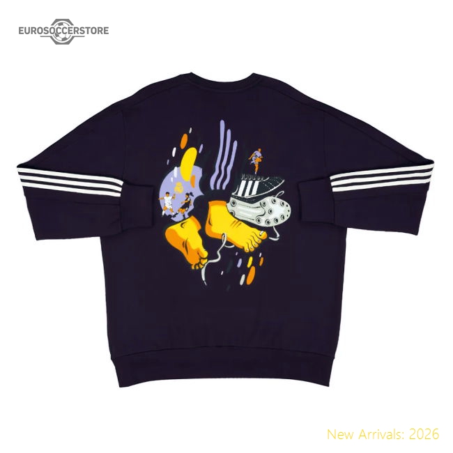 Trending 2024-2025 Real Madrid Dna Sweat Top (Aurora Black)