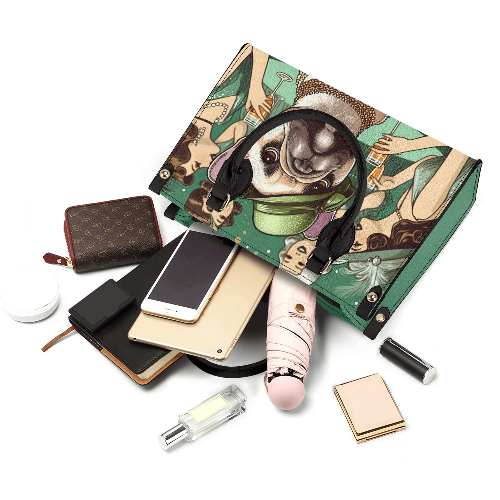 Pet-Lover Cozy Lady - Luxury Women Handbag for Everyday Wear Premium