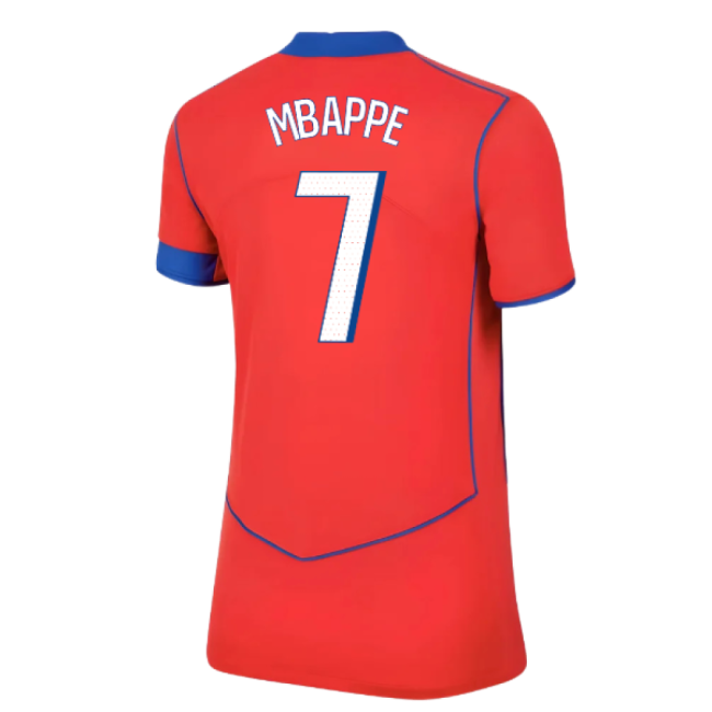 Genuine Match-Day 2025-2026 Psg Third Shirt (Womens) (Mbappe 7)